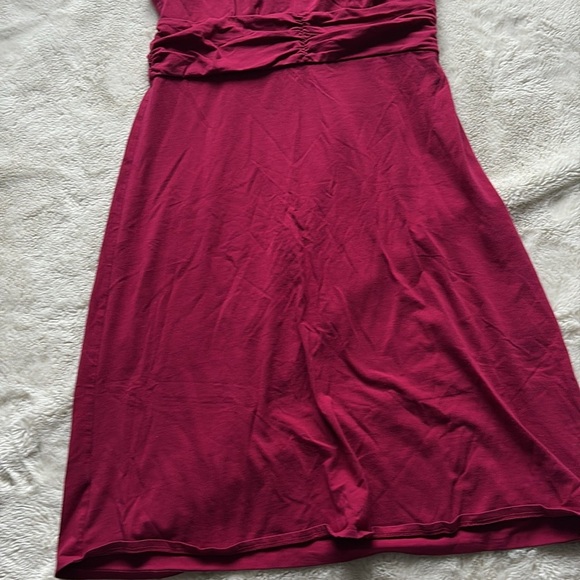 LOFT Pink Sleeveless Fit & Flare Dress | Size Small | Summer Ready - Picture 3 of 7